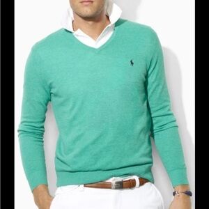 Polo by Ralph Lauren Aqua Crew Neck Sweater